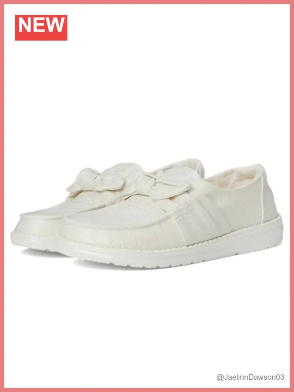 Wendy Bow Shimmer Loafers Metallic Cotton Slip-On Ballet Flats